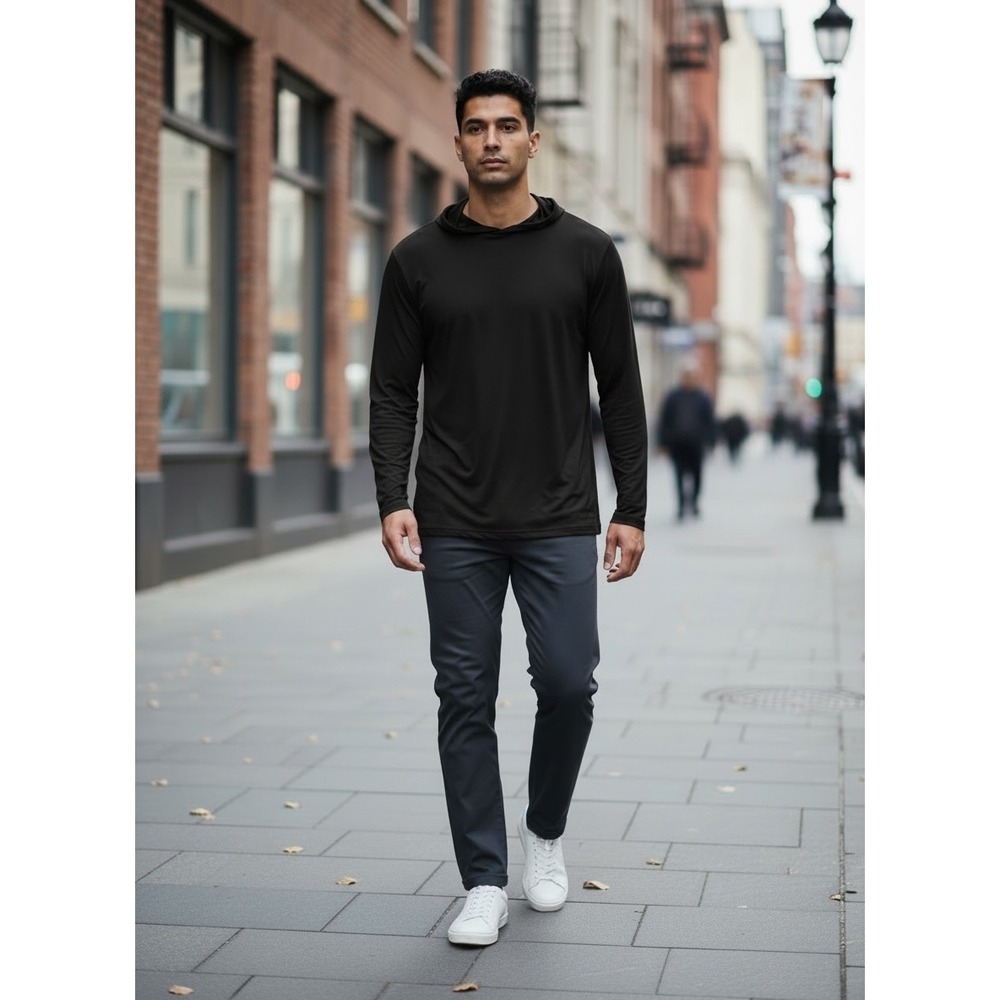 Reebok Mens RBK-DRY Slim Fit Performance Hoodie Black XL RDM261HD02 NWT